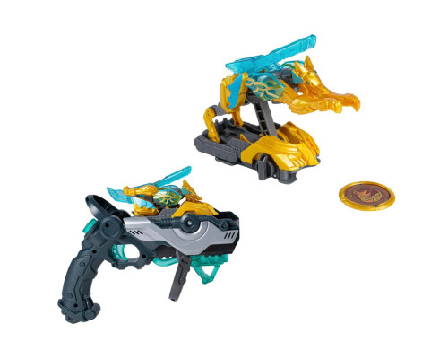 Дитячий ігровий набір S5 L1 СОЛЕНТ Screechers Wild! EU686114 запускач-бластер, машинка-трансформер