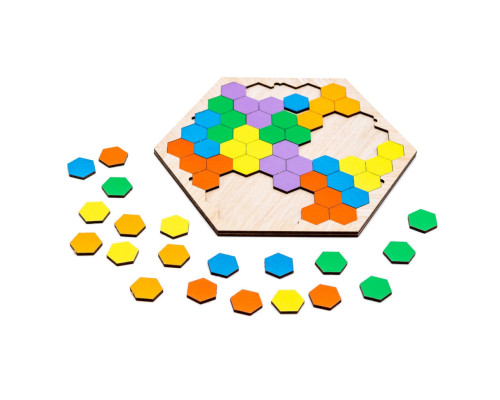 Настільна розвиваюча гра-пазл "Шестикутник" Арт-22079, 20 елементів
