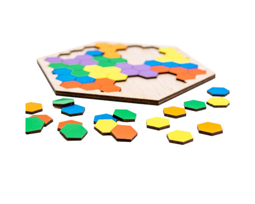 Настільна розвиваюча гра-пазл "Шестикутник" Арт-22079, 20 елементів