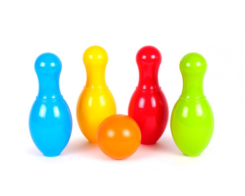 Игровой набор для игры в боулинг 4708TXK, 4 кегли и 1 мяч