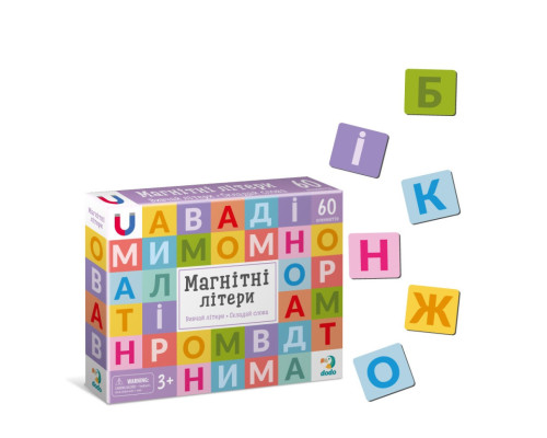 Великий набір магнітів для навчання "Літери" 200273, 60 елементів