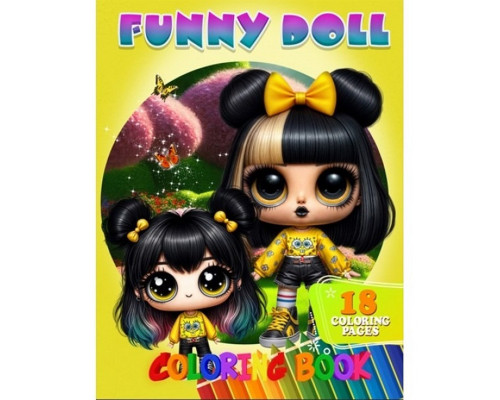 Розмальовка для дітей Funny Doll А05122405 формат А4