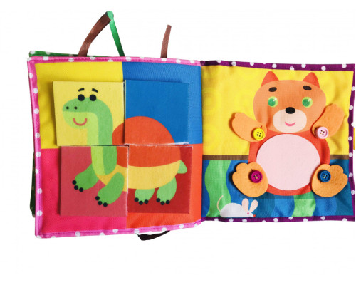 Текстильна розвиваюча книга для малят Bambini "Щеня" 403655