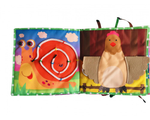 Текстильна розвиваюча книга для малят Bambini "Щеня" 403655