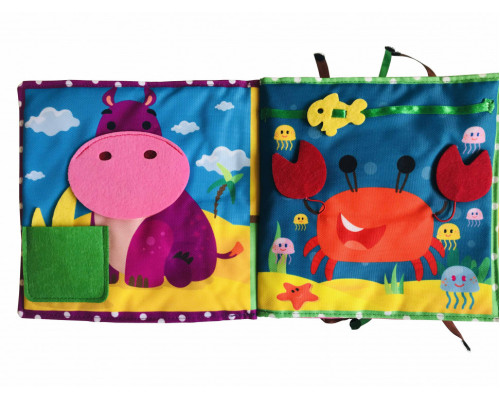 Текстильна розвиваюча книга для малят Bambini "Щеня" 403655