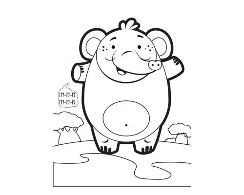 Дитяча книжка-розмальовка "Хто сказав ри-ри?" Книжковий Хмарочос 404041, 8 сторінок