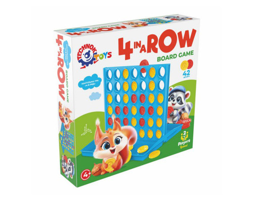 Детская настольная игра "Четыре в ряд" 9734TXK 42 фишки, 2 игрока