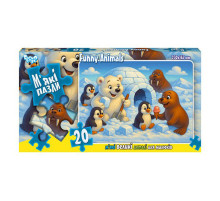 Дитячі м'які пазли "Funny Animals" S20-10-15, 20 елементів