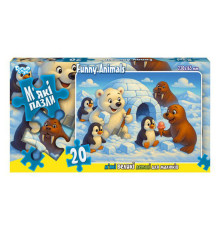 Дитячі м'які пазли "Funny Animals" S20-10-15, 20 елементів