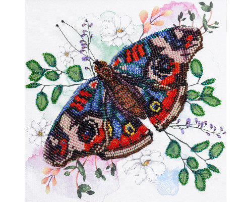 Набір-міді для вишивання бісером "Кольорова гармонія" AMB-103 на натуральному полотні