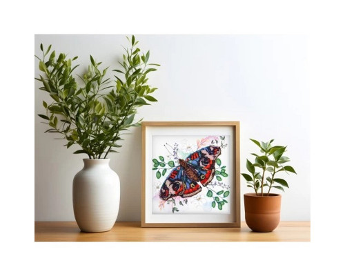 Набір-міді для вишивання бісером "Кольорова гармонія" AMB-103 на натуральному полотні