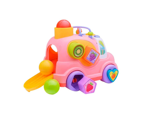 Дитяча розвиваюча іграшка "Машинка-сортер" HE0548 музика, світло, 24 см