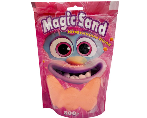 Креативна творчість "Кінетичний пісок Magic sand" 39403-7 помаранчевий 500 грам