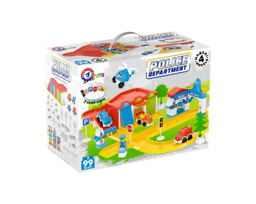 Ігровий набір "Поліцейський паркінг" 0006TXK 99 деталей 4 моделі