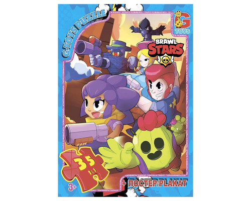 Дитячий пазл "Brawl Stars" BS361 постер, 35 елементів