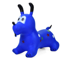 Детская игрушка-прыгун "Собачка" MS 4161(Blue) резина, до 20 кг