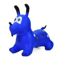 Детская игрушка-прыгун "Собачка" MS 4161(Blue) резина, до 20 кг
