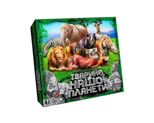 Настільна гра-вікторина "Тварини нашої планети 2" G-JNP-01U українською мовою