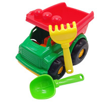 Детский песочный набор "Самосвал Тотоша №1" 0169 Зелено-красный