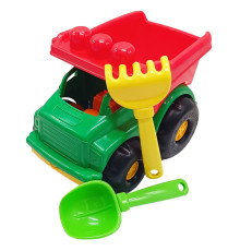 Дитячий пісочний набір "Самосвал Тотоша №1" 0169 Зелено-червоний
