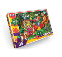 Мягкие пазлы "Маша и медведь" S35-10-05, 35 элементов