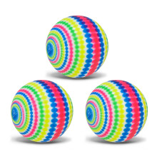 Дитячий яскравий Гумовий м'яч RB26527-13 різнокольоровий, 26 грам, 7 см