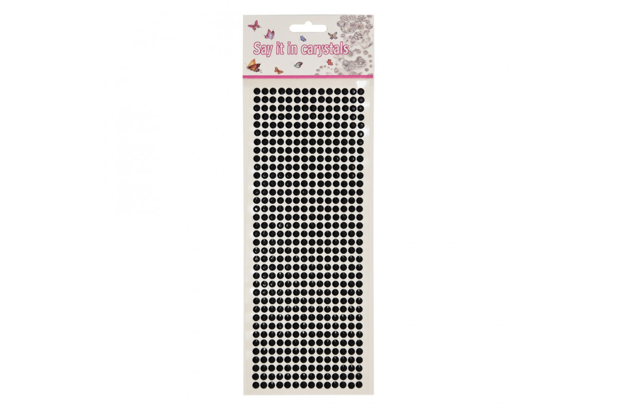 Наклейки декоративні XY-004(Black) на планшеті 504 шт Наклейки декоративні XY-004(Black) на планшеті 504 шт