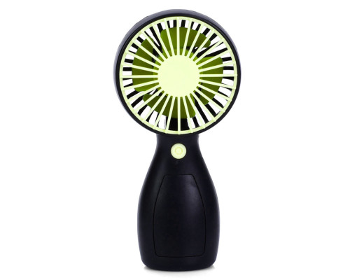 Портативный ручной вентилятор MK 5663-2(Green) 13 см, аккумулятор, USB зарядное