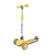 Дитячий самокат триколісний SC817(Yellow) з музикою та світлом