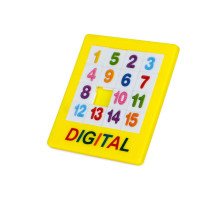 Логическая игра "Пятнашки" 1376-B(Yellow) от 1 до 15 желтый