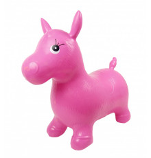 Дитячий стрибун-конячка MS0737 гумовий  Рожевий