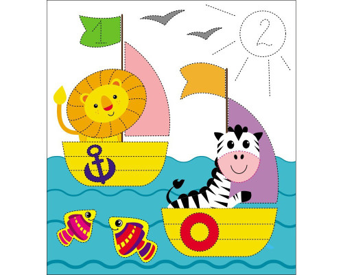 Дитяча багаторазова розмальовка "Диво-цифри" 559005, 5 сторінок