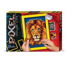 Набор для творчества "Мозаика Пиксель: Лев" РМ-01-06, 21х29,7 см, рамка в наборе