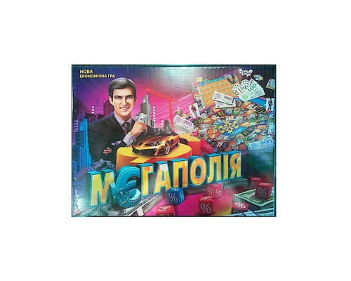 Настільна економічна гра "Мегаполія" DTG6U українська мова, від 2 до 4 гравців