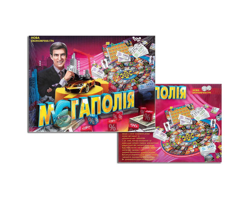 Настільна економічна гра "Мегаполія" DTG6U українська мова, від 2 до 4 гравців
