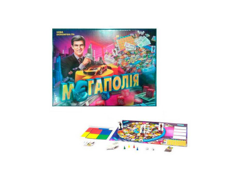 Настільна економічна гра "Мегаполія" DTG6U українська мова, від 2 до 4 гравців