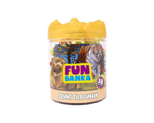 Ігровий набір фігурок Дикі Тварини FUN BANKA 320385-UA міні 38 предметів