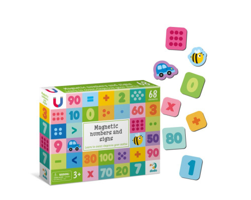 Великий набір магнітів для навчання "Цифри" 200274, 68 елементів