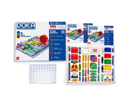 Електронний конструктор "999+ Схема школа" DOKA D70708 звук