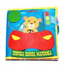 Текстильна розвиваюча книга для малят Bambini "Машинка" 403662