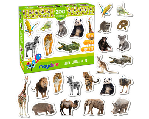 Набір магнітів Зоо 19шт ML4031-02 EN