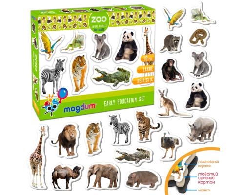 Набір магнітів Зоо 19шт ML4031-02 EN