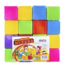 Дитячі пластикові кубики 05063, в наборі 16 штук