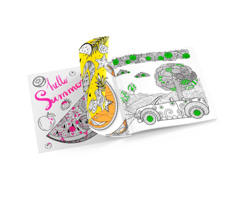 Розмальовка антистрес "Color & relax neon" РМ-67-1, 24 сторінки