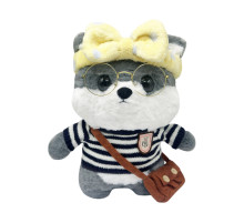 М'яка іграшка "Песик" K0201(Grey) одяг в асортименті, 30 см