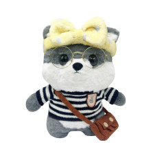 М'яка іграшка "Песик" K0201(Grey) одяг в асортименті, 30 см