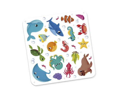 Набор для творчества "Морские обитатели" VT4206-47, 17 наклеек на планшетке