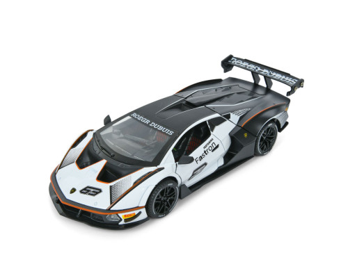 Детская инерционная машинка AP-2036(White) двери открываются, свет и звук, 1:24, 23 см