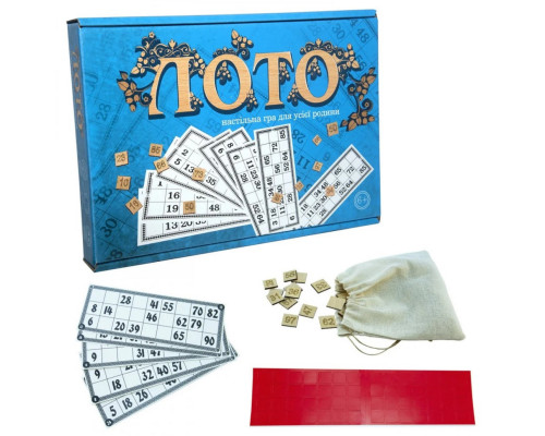 Лото 30662 с деревянными фишками