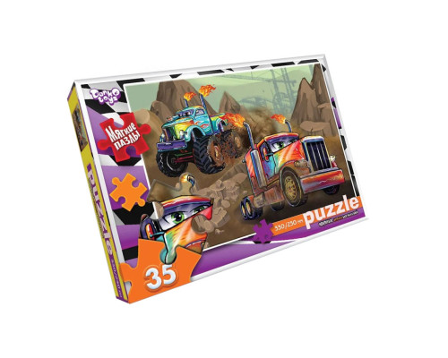 М'які пазли "Монстркар" S35-10-16, 35 елементів